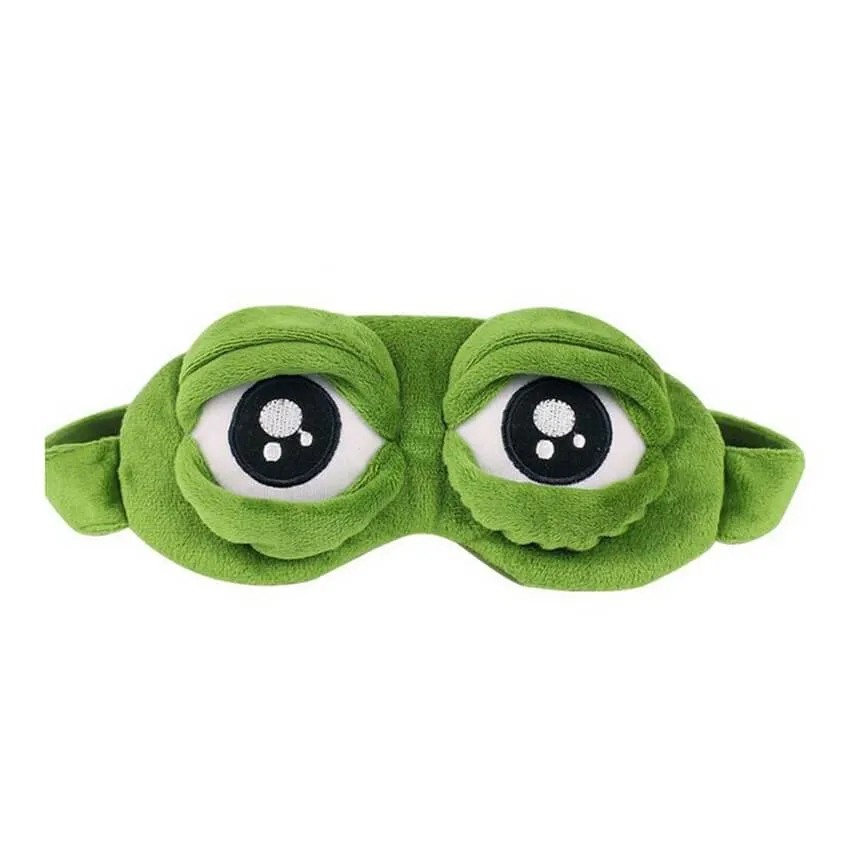 3D Plush Frog Eye Mask