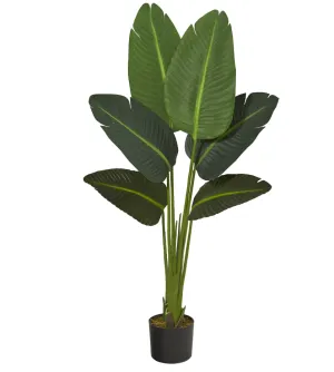 45" Traveler's Palm Artificial Plant (Real Touch) - Low Maintenance, Life-Like & Vibrant Silk Plants For Busy People.