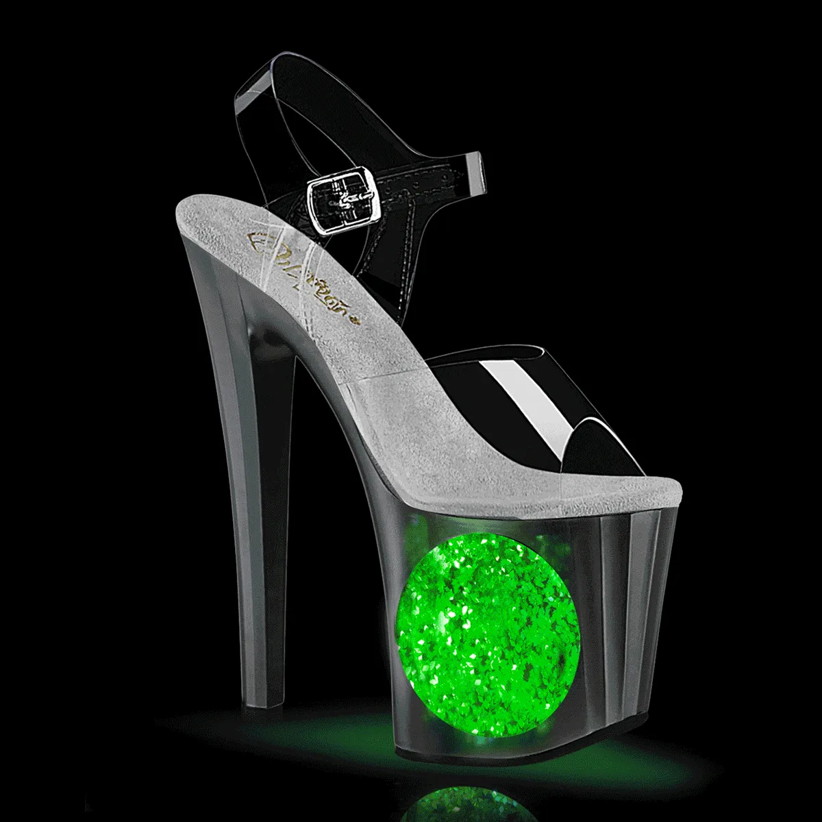 8" Heel LED Light-Up Ankle Strap Platform (ENCHANT-708LT)