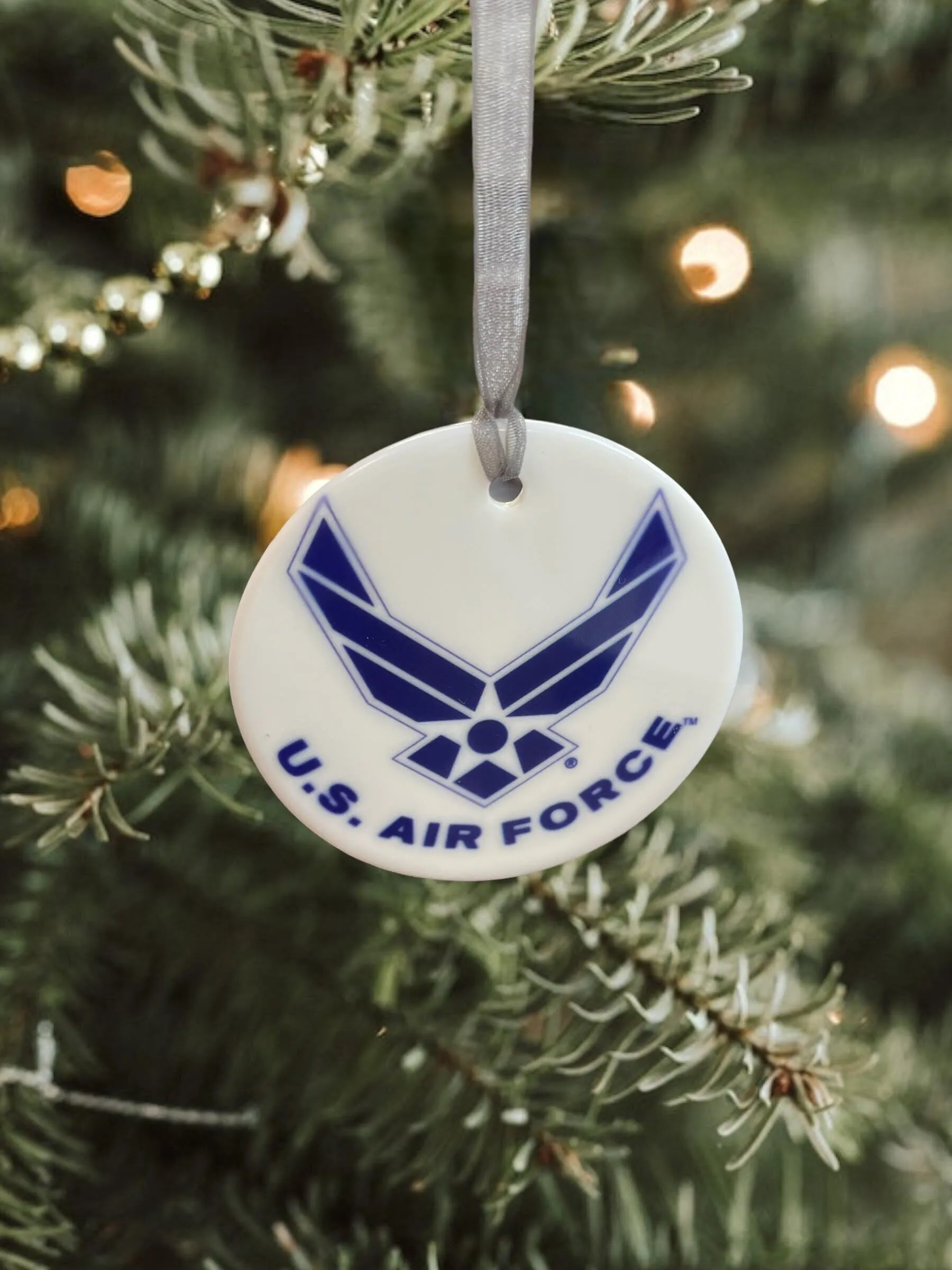 Air Force Gift  -USAF - Military Pride - Patriotic Gift - Veteran Gift - Officially Licensed - Air Force Ornament - Christmas Ornament