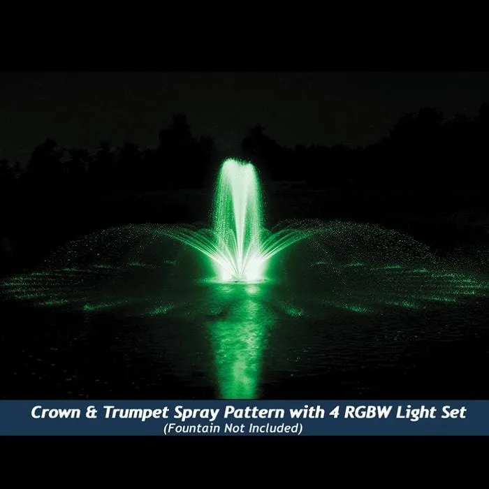 Airmax RGBW Color Changing LED Fountain 4 Light Set