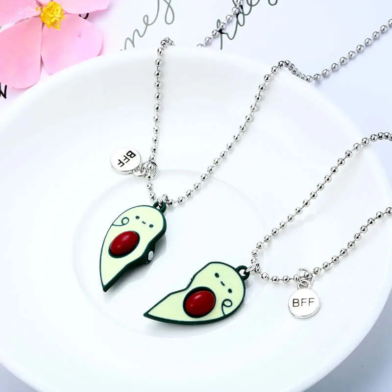 Avocado Children Friendship Pendant BFF Necklaces