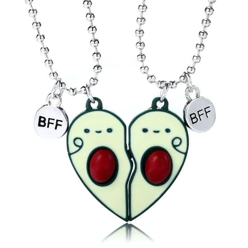 Avocado Children Friendship Pendant BFF Necklaces