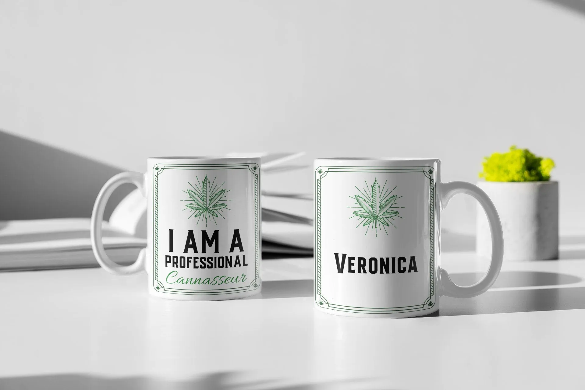 Cannassuer mugs. 11 or 15 oz.  Weed mug, cannabis