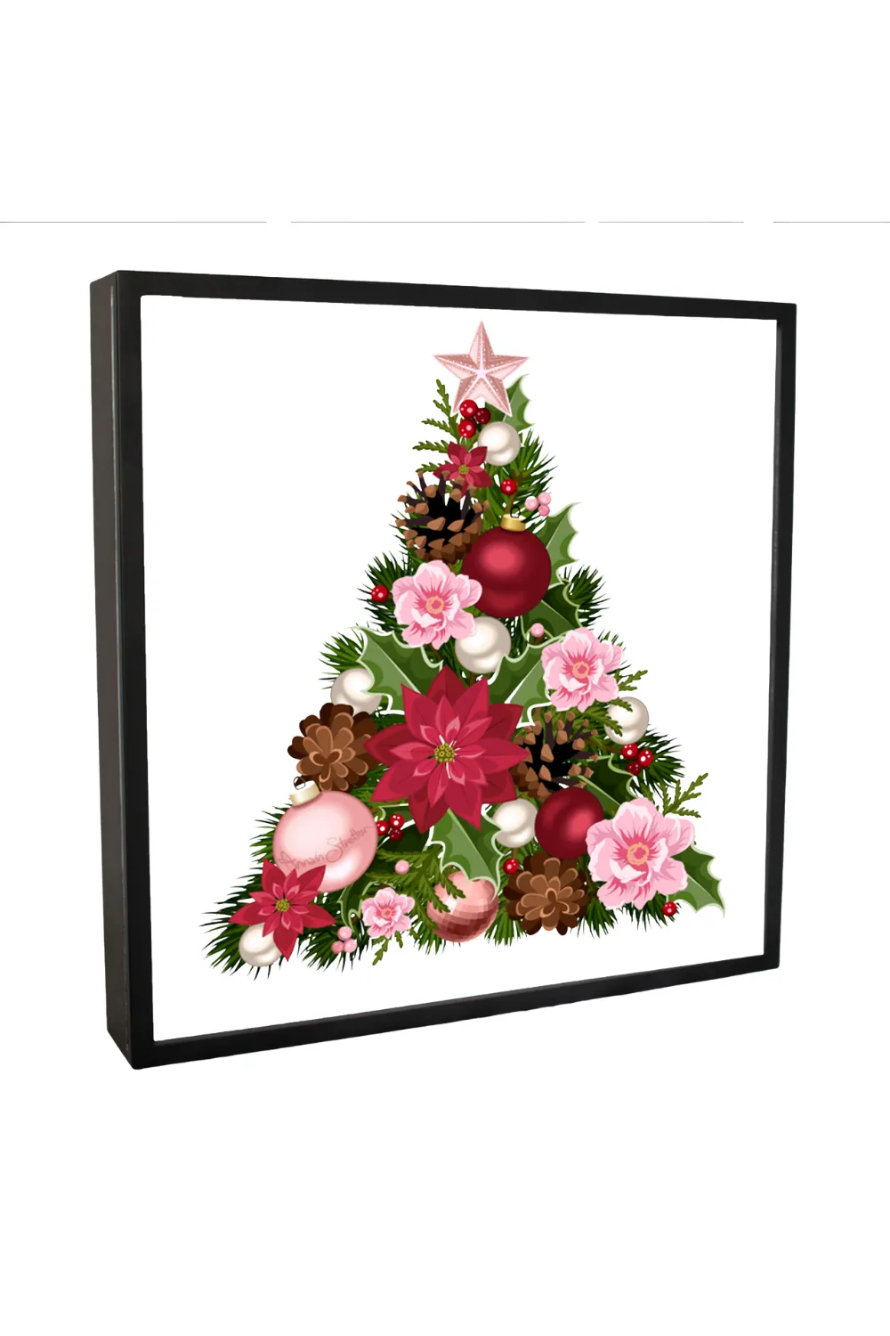 Christmas Peony Tree Lightbox