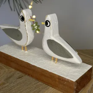 Christmas Seagulls in love