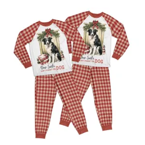 Country Christmas Dear Santa Don't forget the Dog Adult Pajamas Set Matching