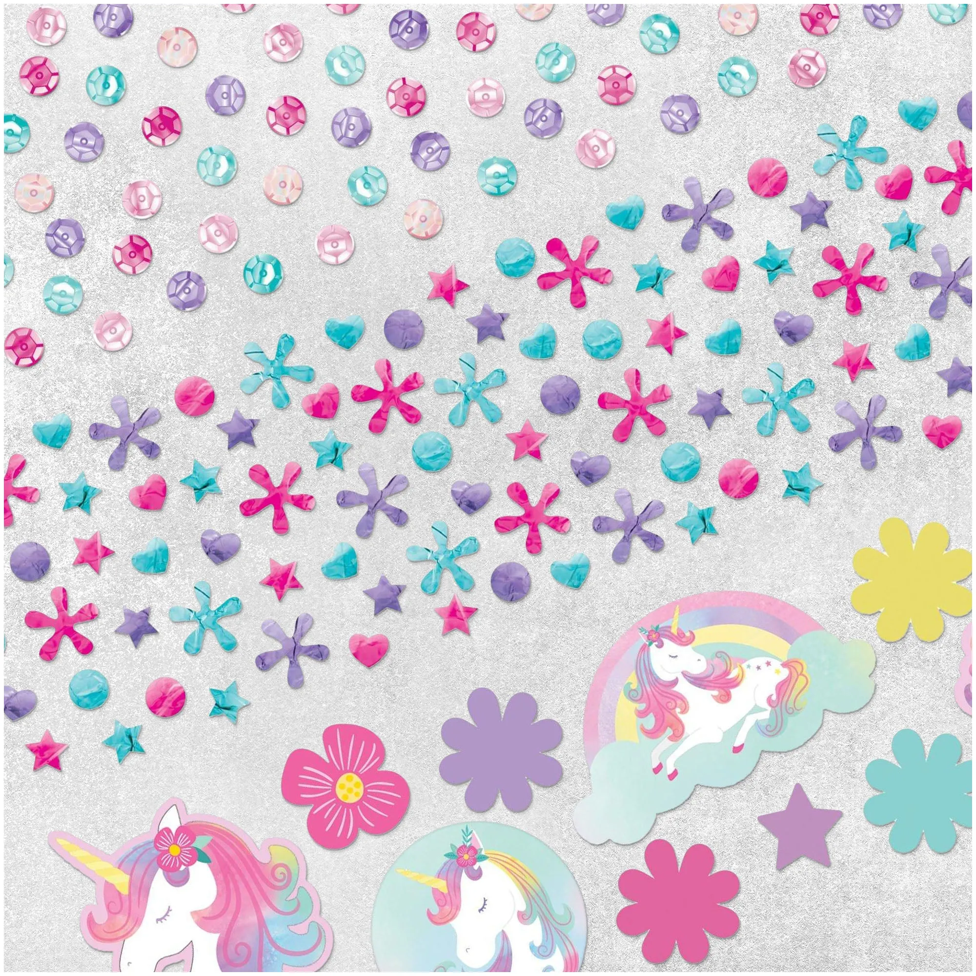 Enchanted Unicorn Table Scatter Confetti Party Decorations