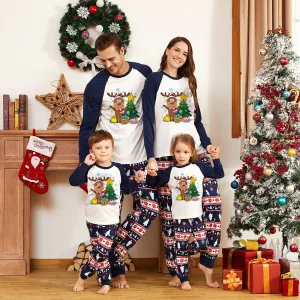 Family Matching Elk Print Pajamas