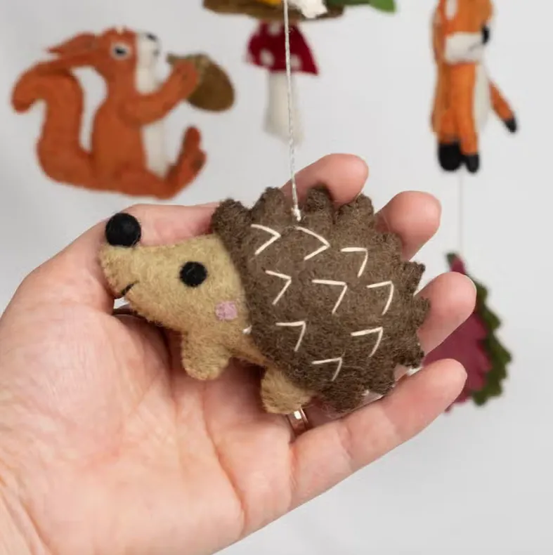 Forest Animals Felted Mobile