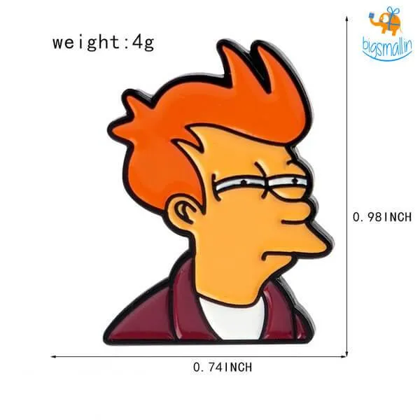 Fry From Futurama Lapel Pin