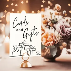 Gifts Wedding Table Sign