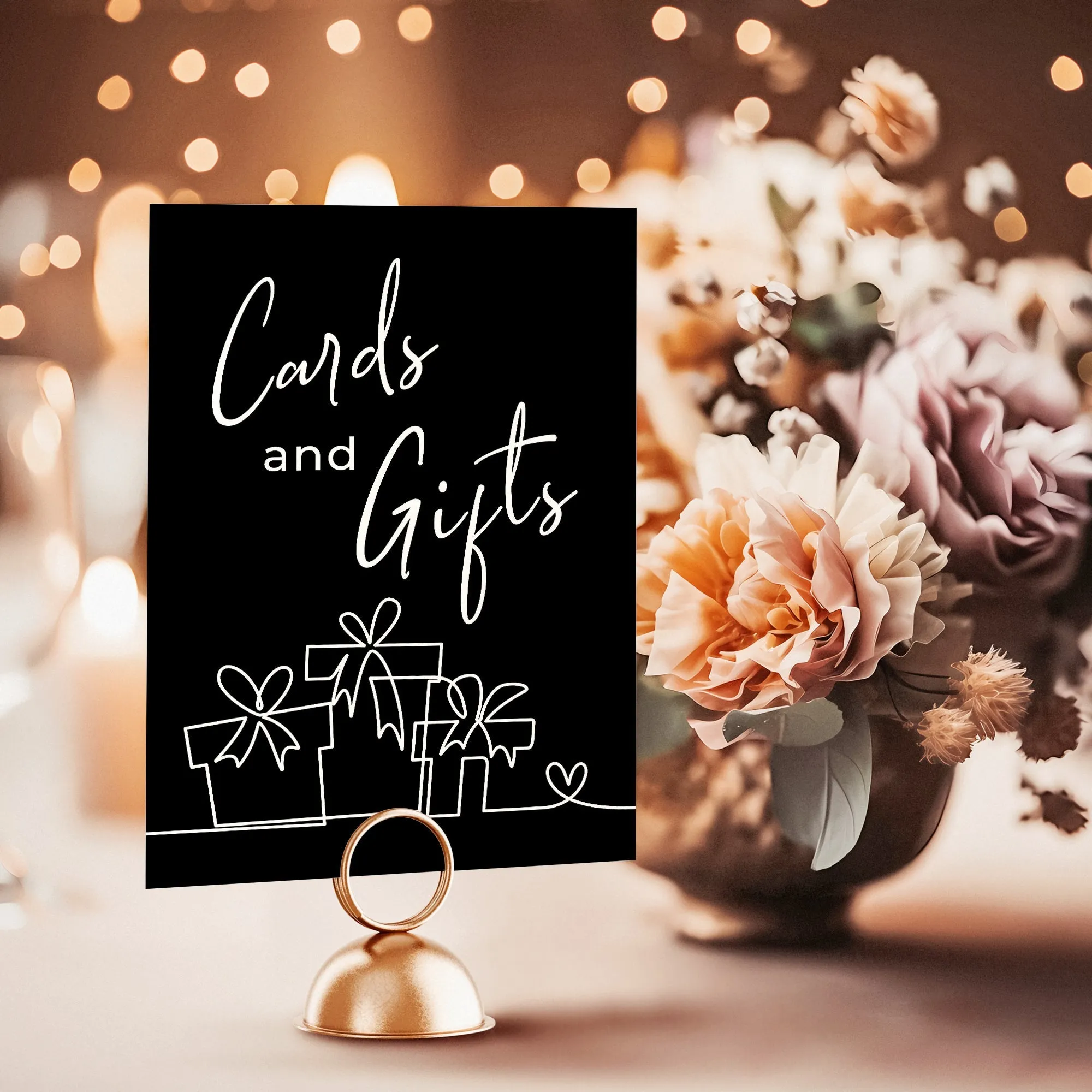 Gifts Wedding Table Sign