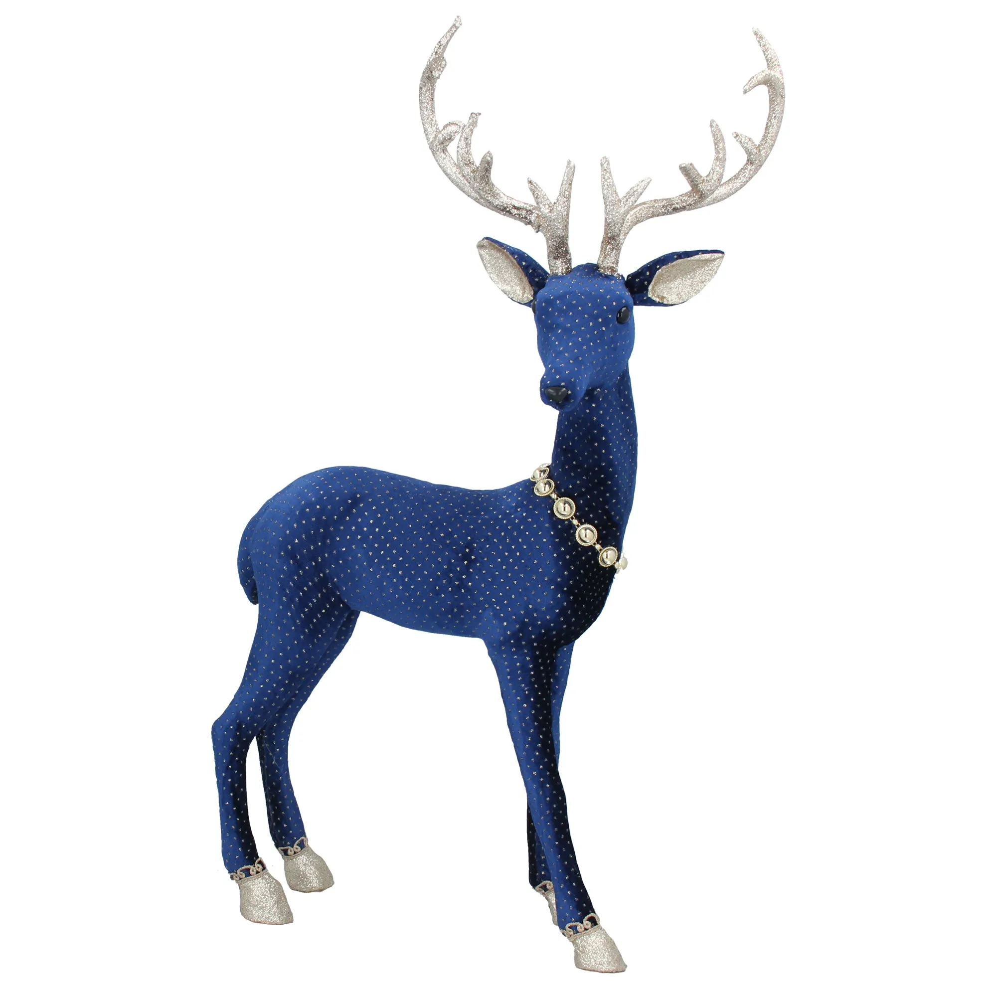 Gisela Graham Blue Fabric Stag