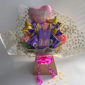 Hearts, Stars, and Sweet Surprises Chocolate Bouquet