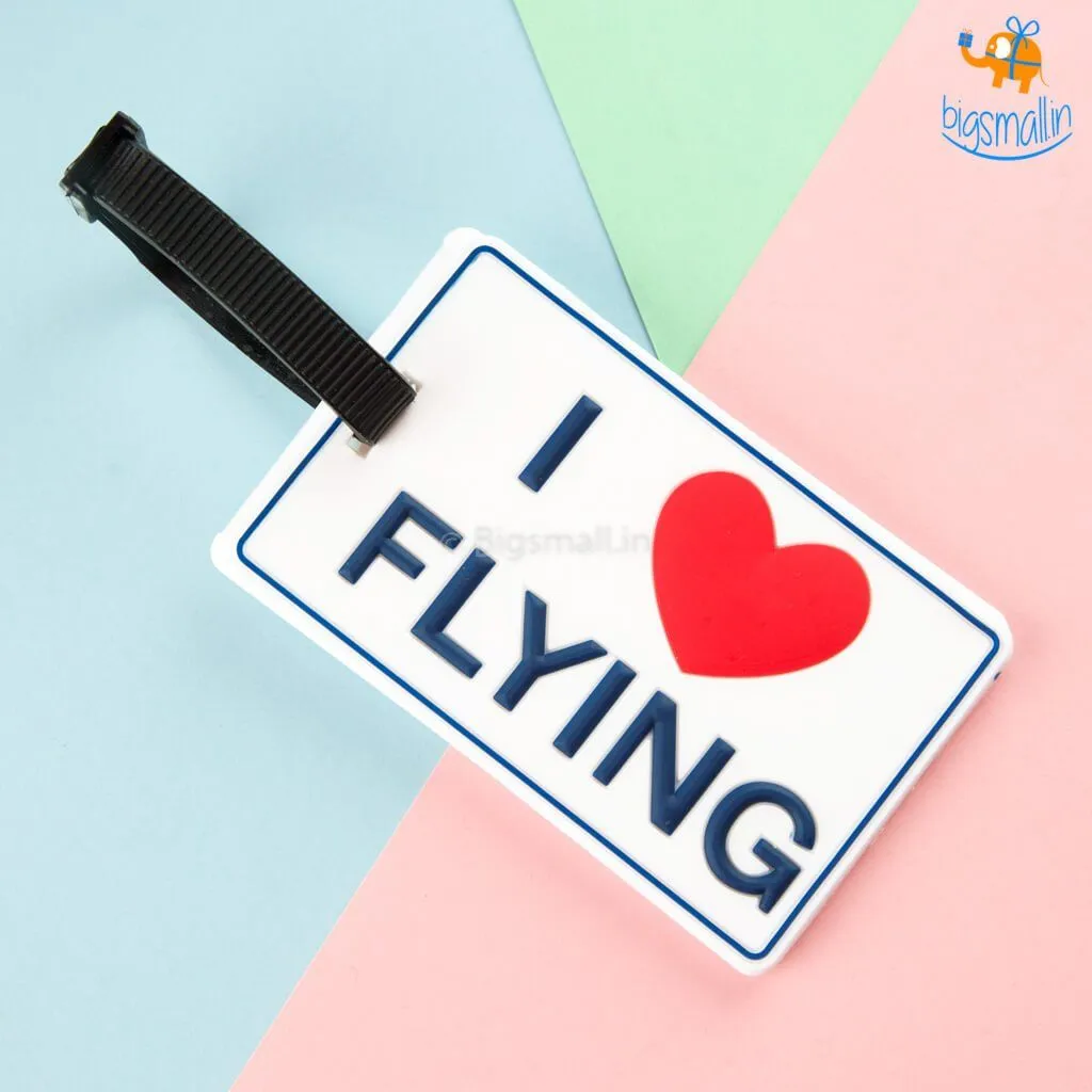 I Love Flying Luggage Tag