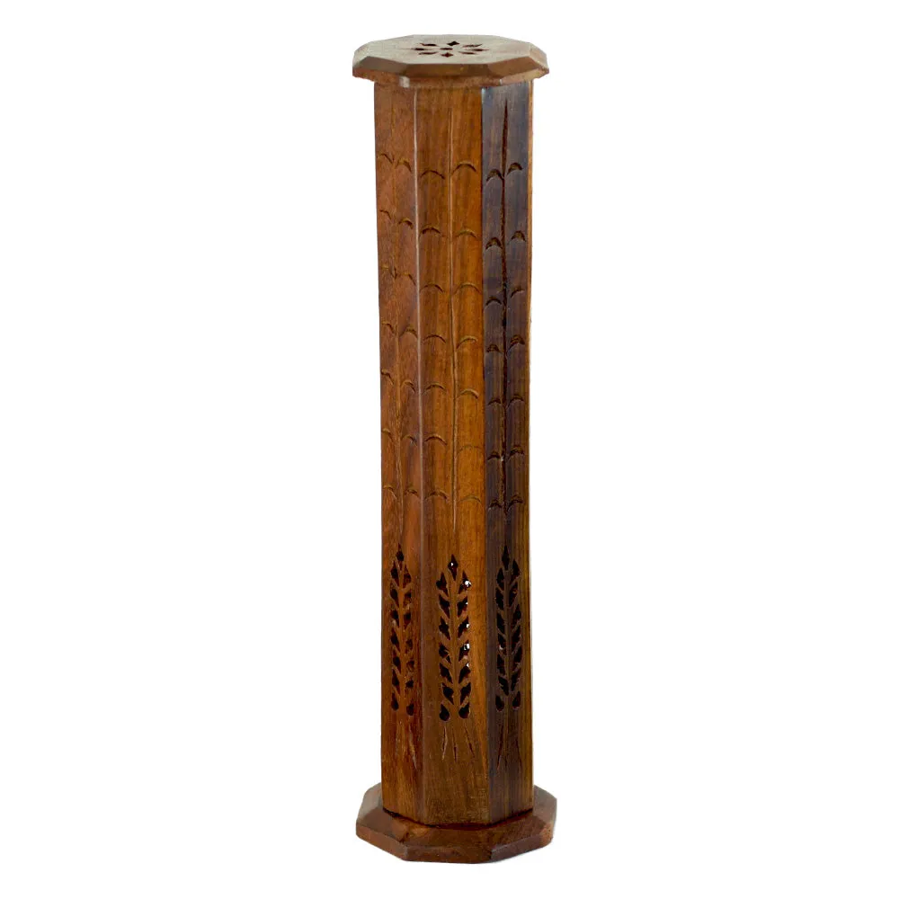 Incense Burner - Wooden Octagonal Tower