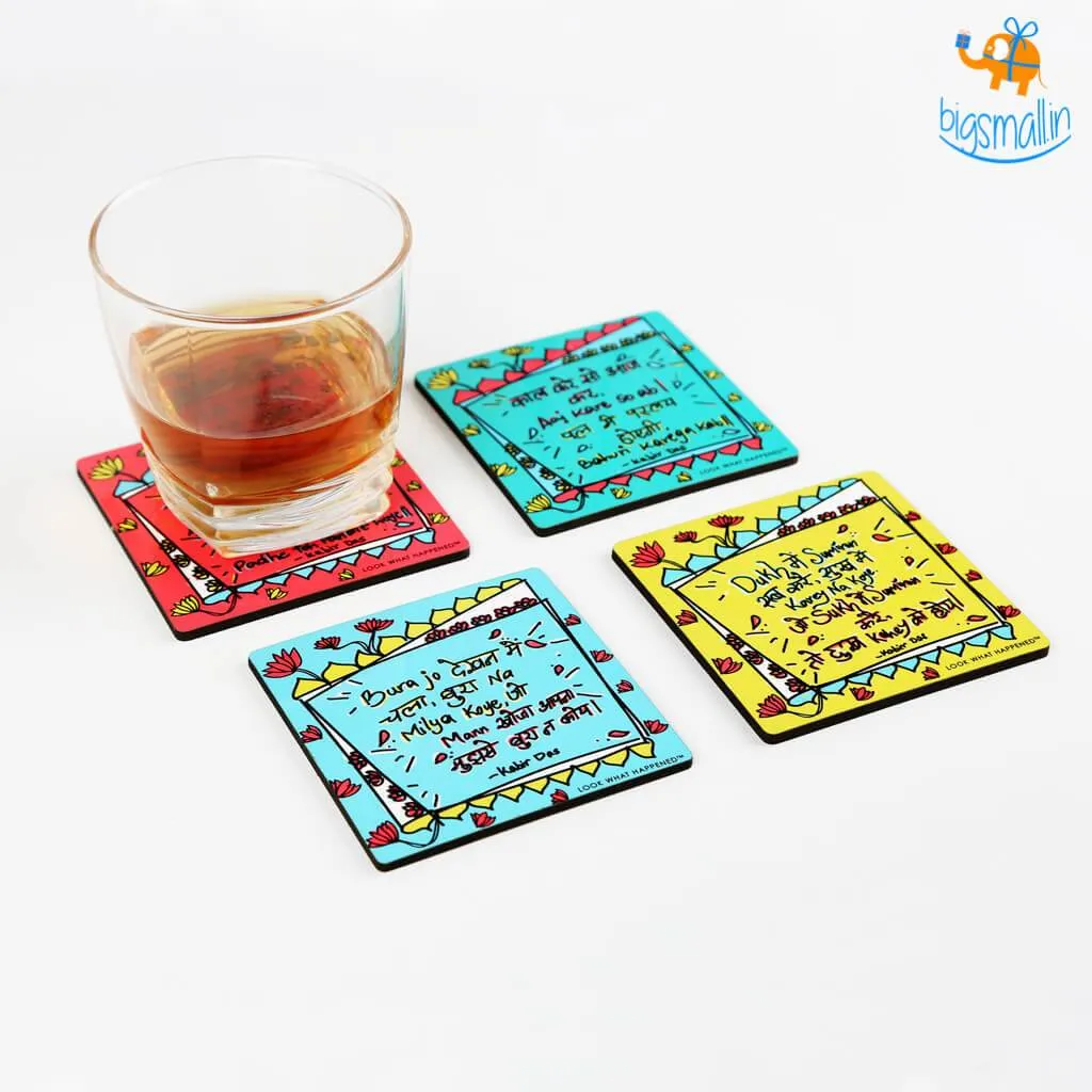 Kabir Dohe Coasters - Set of 4