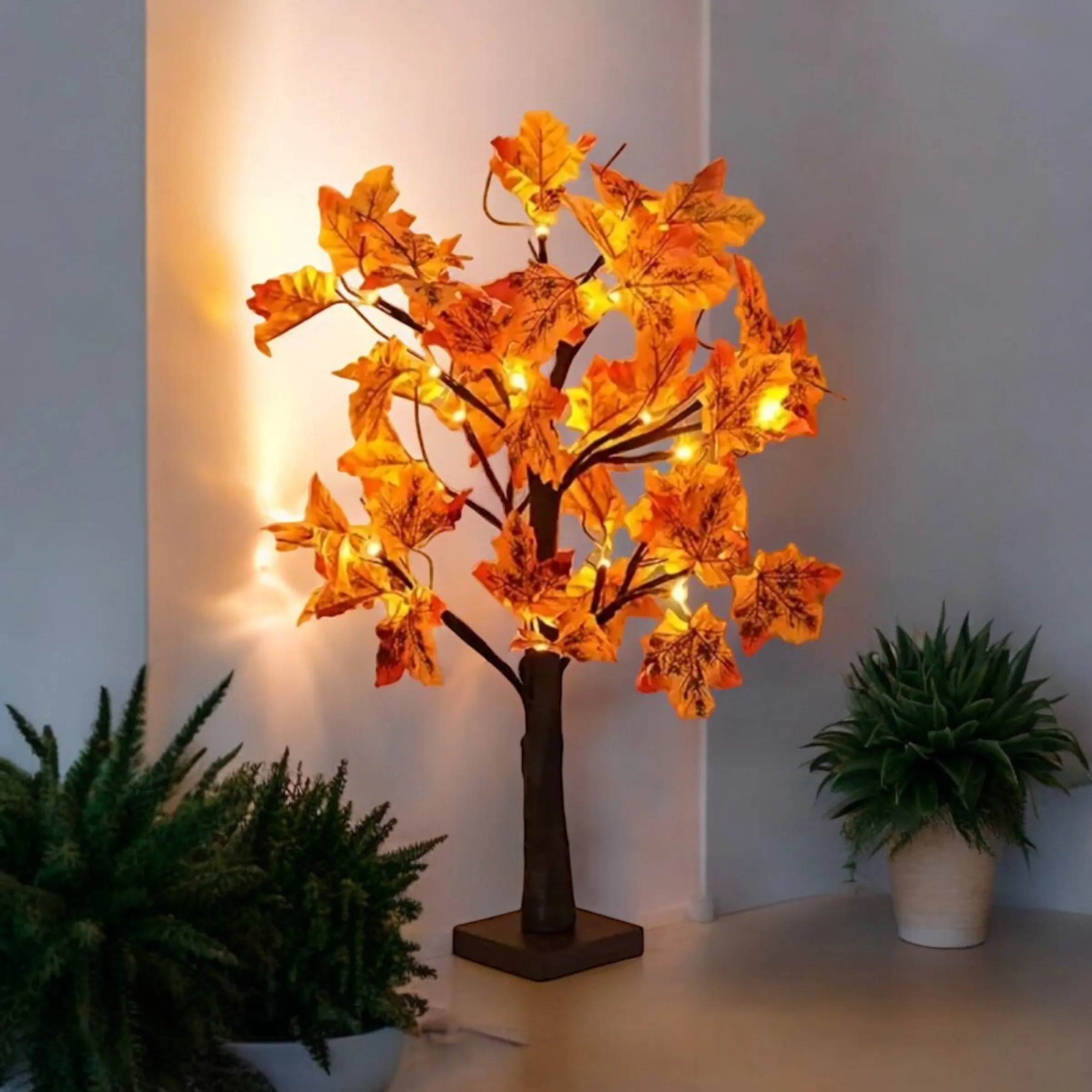 Light Up Maple Leaf Tree