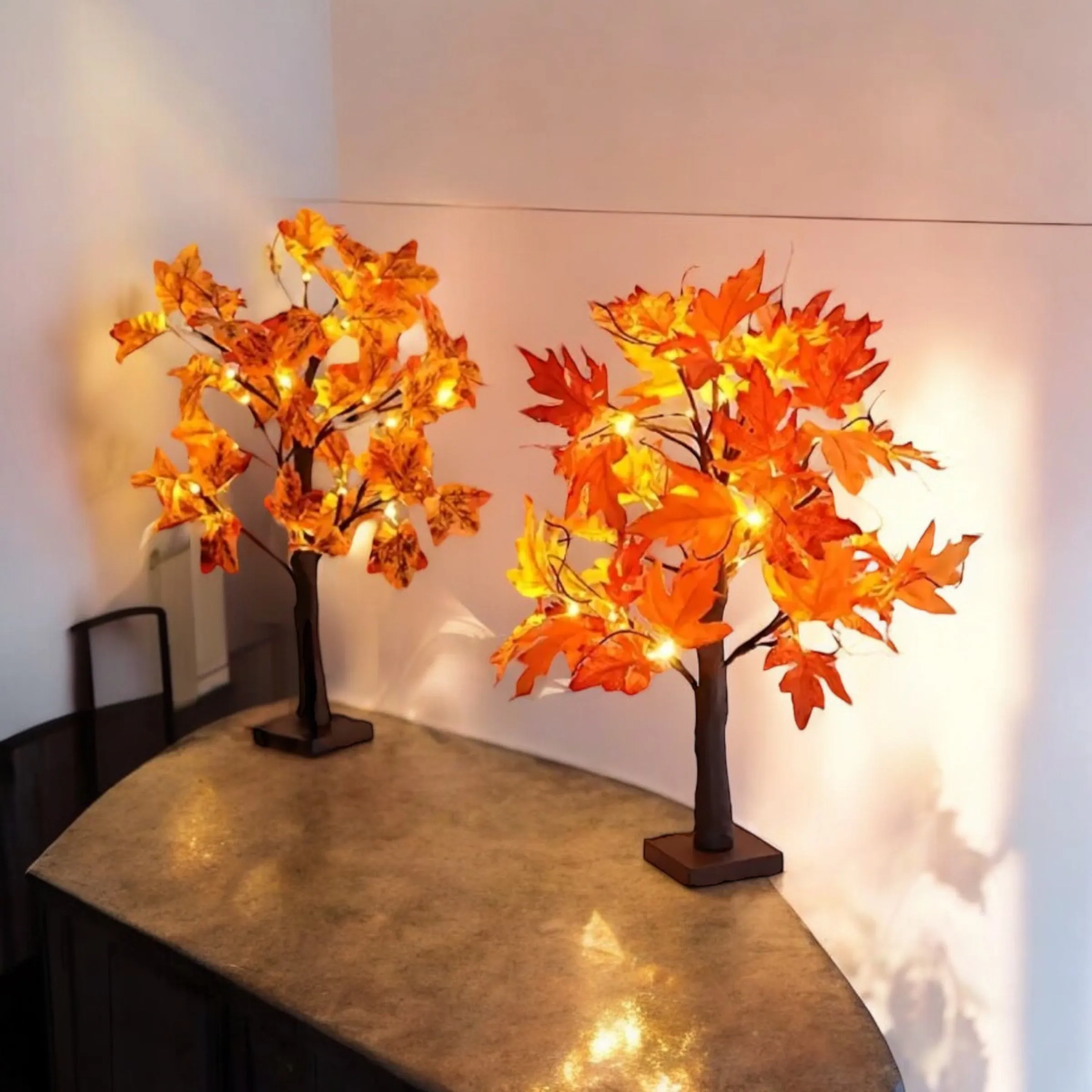 Light Up Maple Leaf Tree