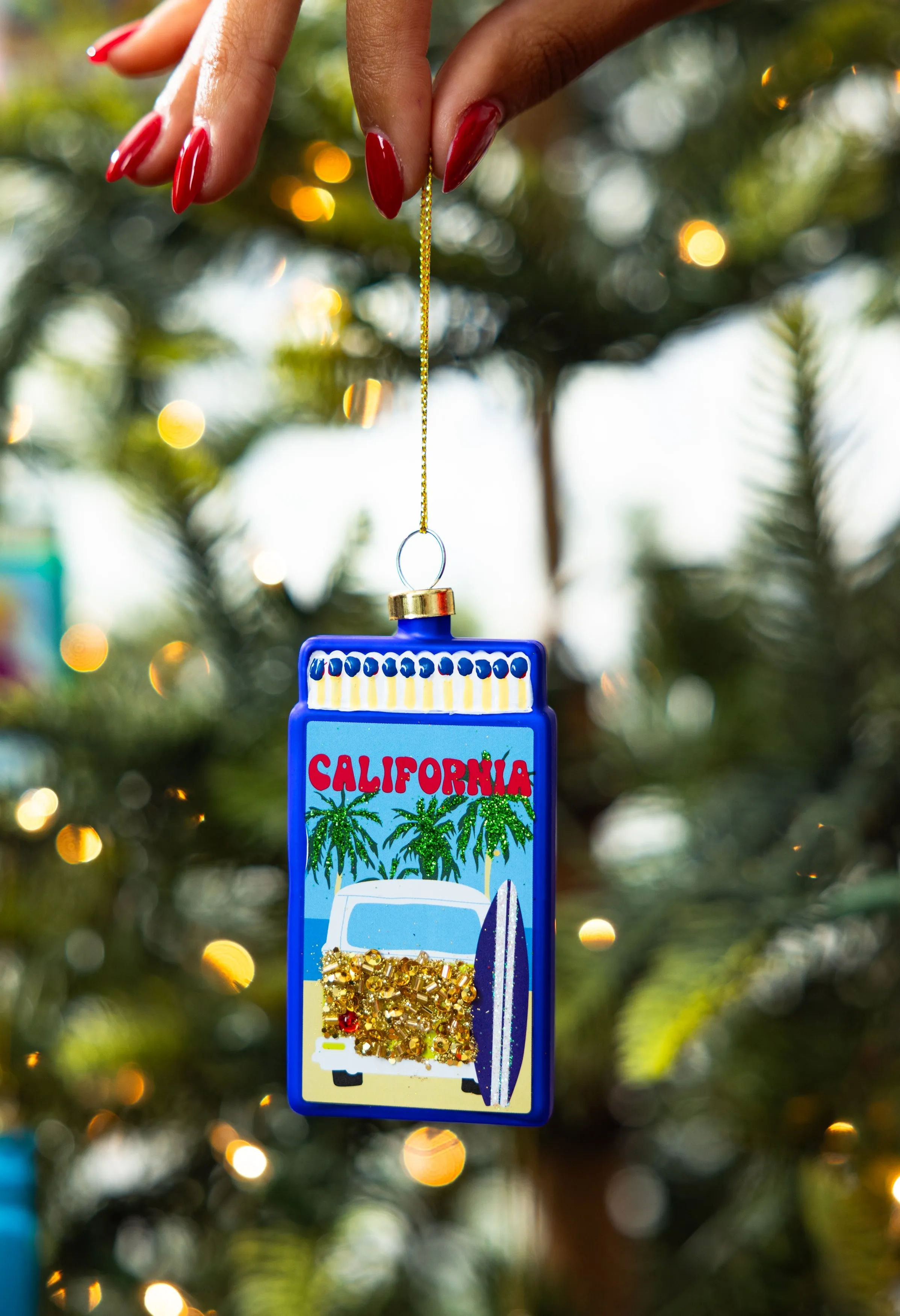 Matchbook Ornament - California