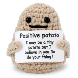 Mini Funny Positive Potato Adorable 3 Inch Knitted Toy