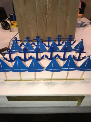 Nautical Cupcake Toppers