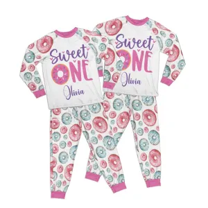 Personalised Birthday Sweet One Kid Pajamas Set Matching