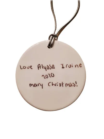 Personalized Ceramic Family Photo Ornament