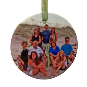 Personalized Ceramic Family Photo Ornament