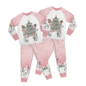 Pink Christmas Nutcracker Adult Pajamas Set Matching