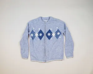 Powder Blue Christmas-Small Christmas Sweater