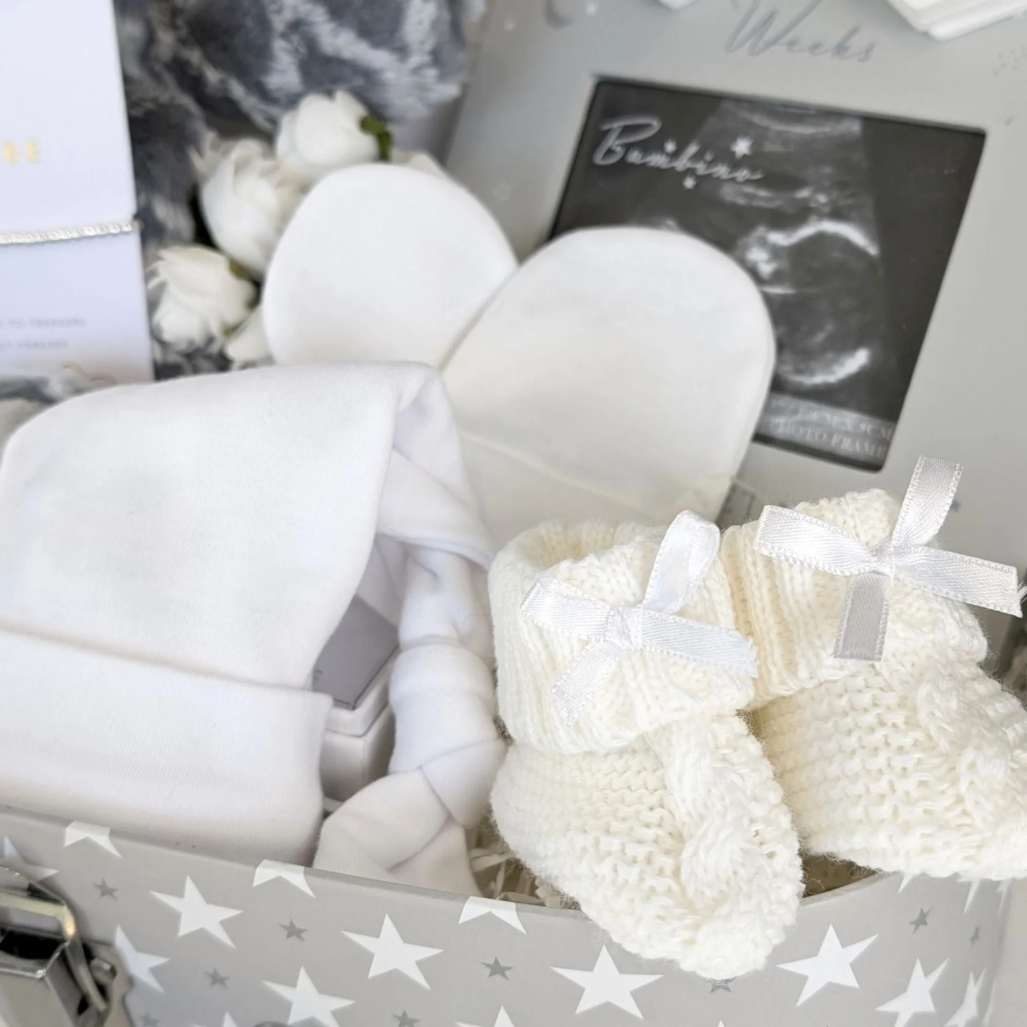 Pregnancy Gifts Hamper Can't Wait To Meet You With Silver Bracelet