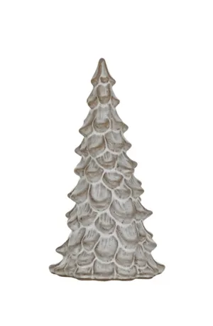 Reactive Glaze Stoneware Tree - Cream