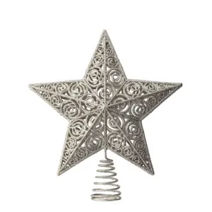 Regency International 12" Glitter 3D Star Tree Topper