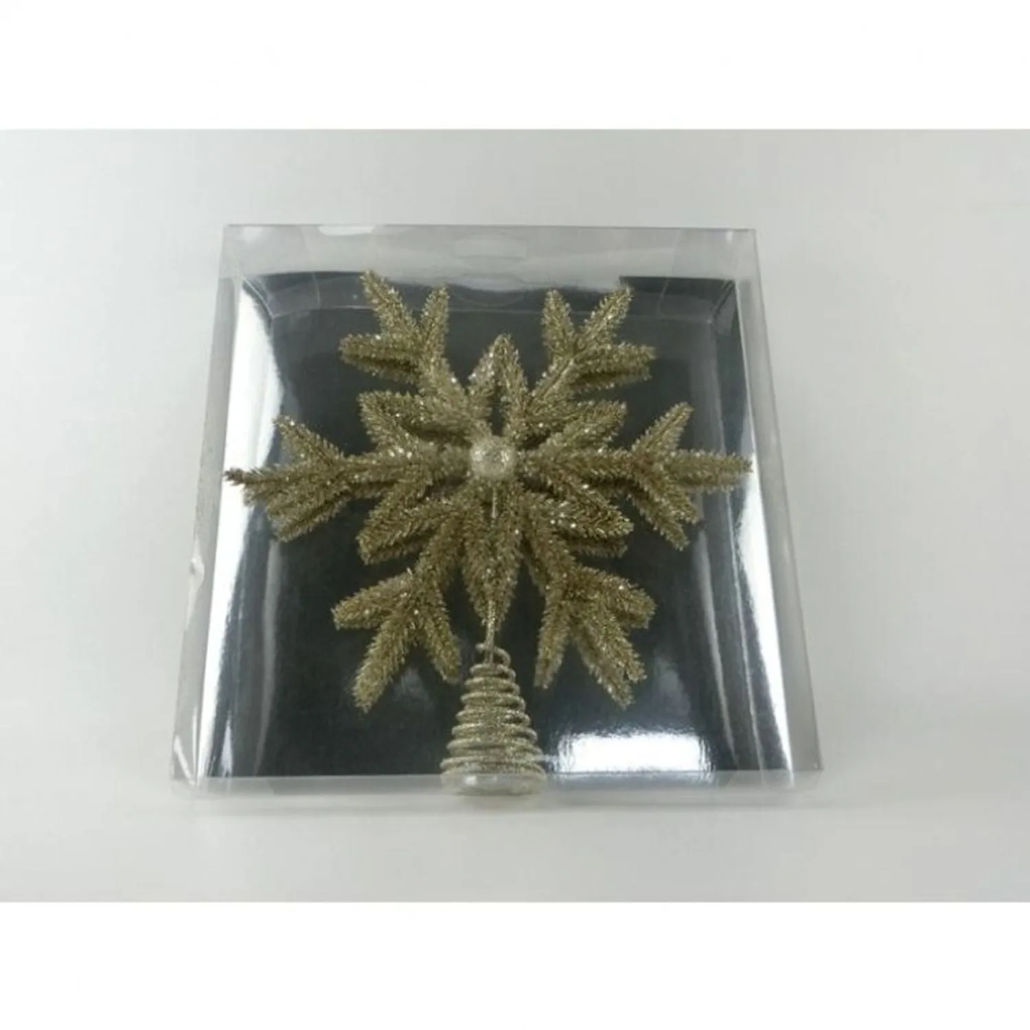 Regency International 14.5" Glitter Evergreen Tree Topper