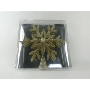 Regency International 14.5" Glitter Evergreen Tree Topper