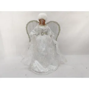 Regency International 16" Angel W/Fur Hat Tree Topper