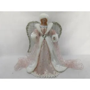 Regency International 16" Fabric Angel with Muff Tree Topper