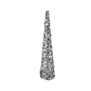 Regency International Glamor Sequined Cone Tree, 24 inches,