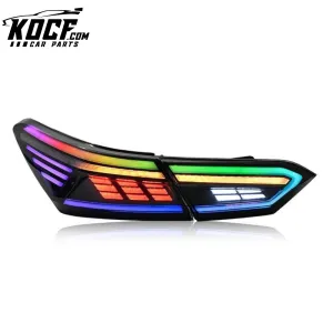 RGB Color Changing OE Style LED Taillights Sequential Compatible for 2018-2024 Toyota Camry