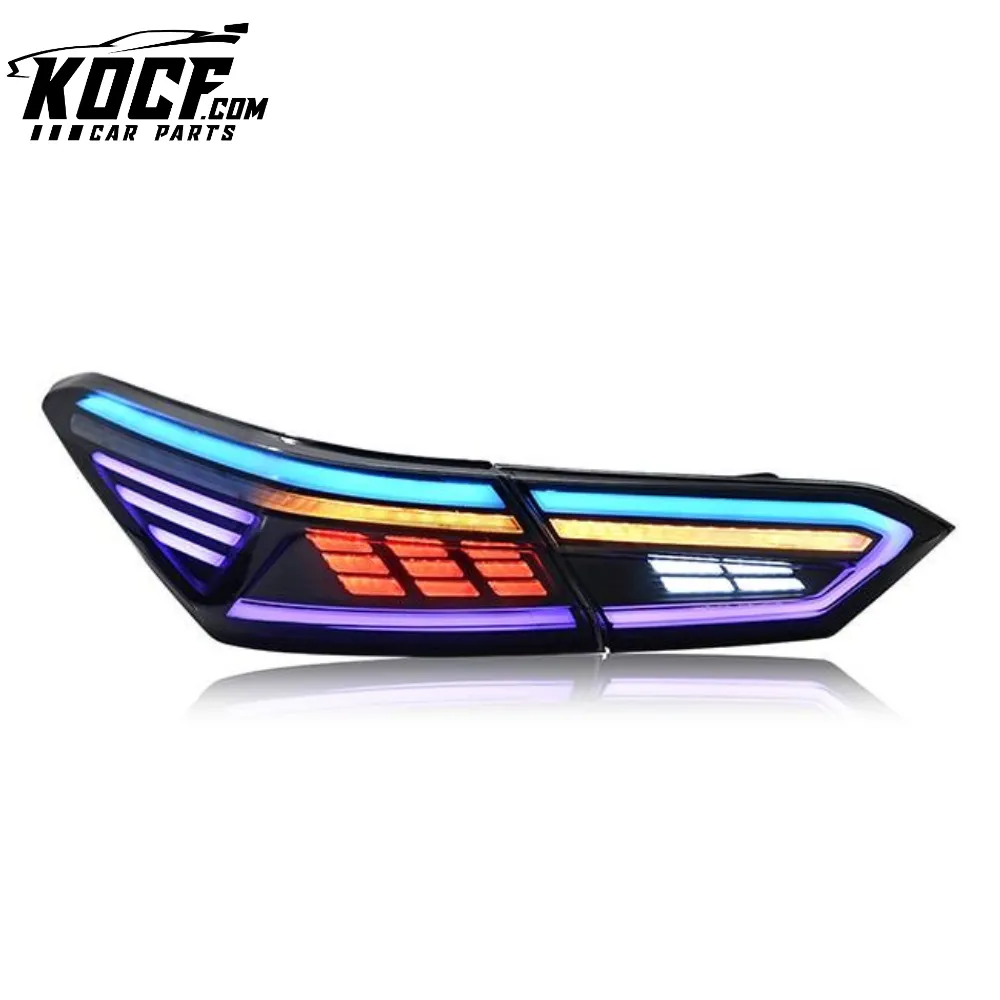 RGB Color Changing OE Style LED Taillights Sequential Compatible for 2018-2024 Toyota Camry