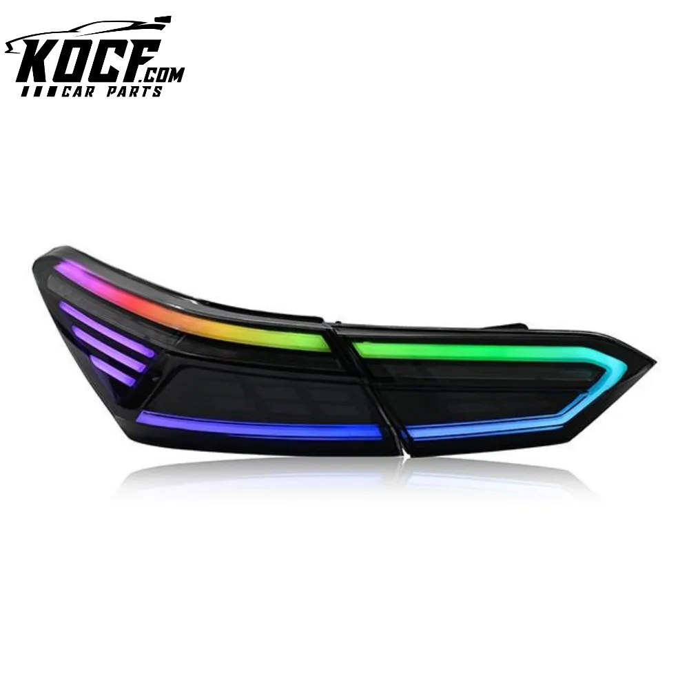 RGB Color Changing OE Style LED Taillights Sequential Compatible for 2018-2024 Toyota Camry