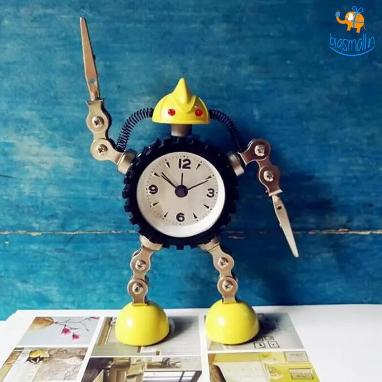 Robot Desk Alarm Clock