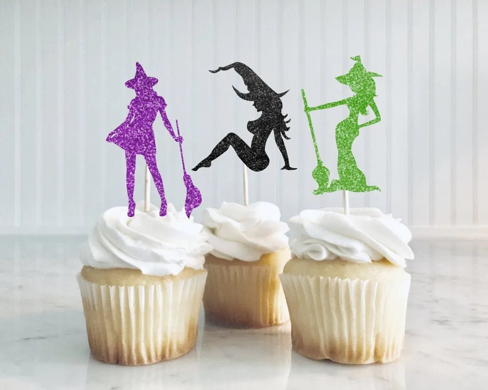 Sexy Witch Cupcake Toppers