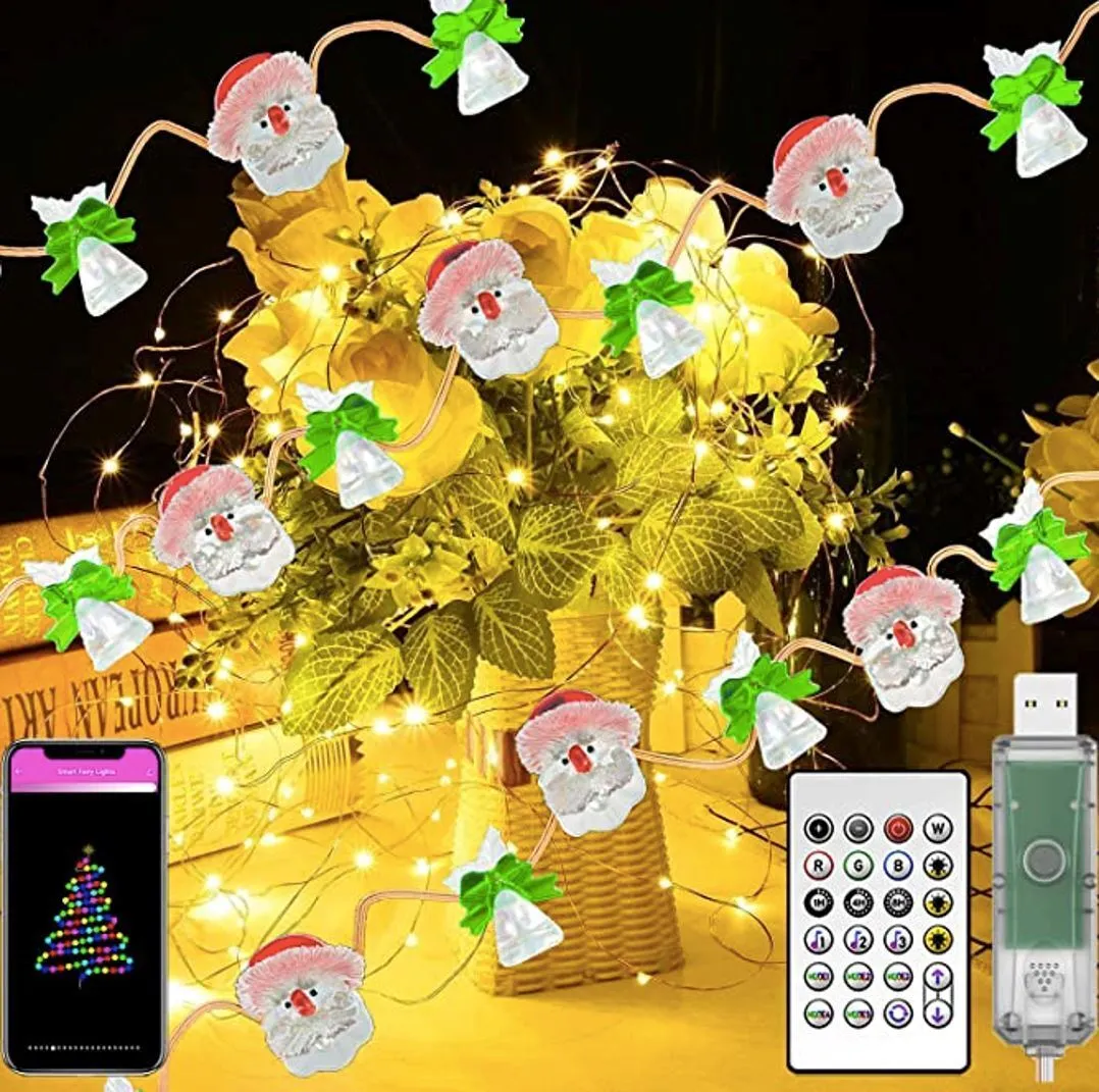 Smart USB-Powered Fairy Lights with 20 LED Lights (Three Styles)