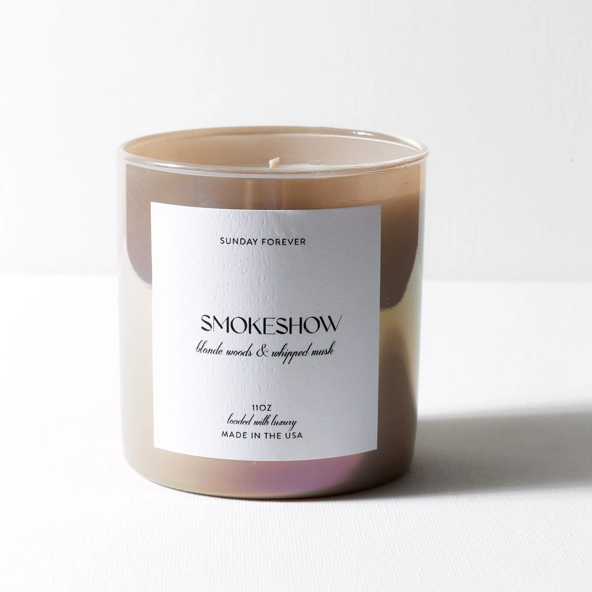 Smokeshow Luxury Candle with Blonde Woods and Whipped Musk