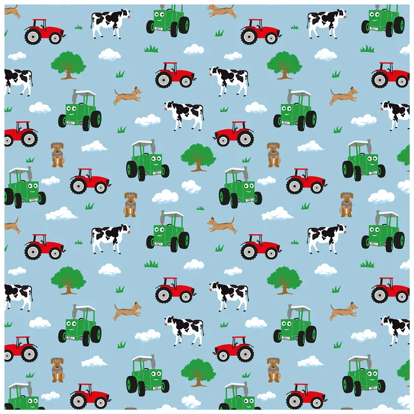 Tractor Ted Wrapping Paper & Gift Tag Set