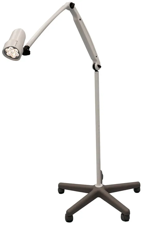 Waldmann D16046110, HALUX N50-3 P FX LED Examination Light, Medical Grade, Articulating Arm, 4400K/3800K/3300K, Rolling Floor Stand