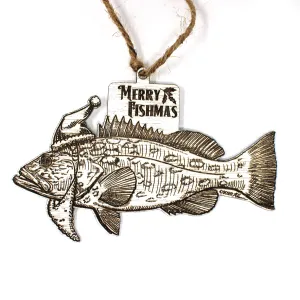 Wood Christmas Ornaments - GAG Grouper Fishmas Ornaments